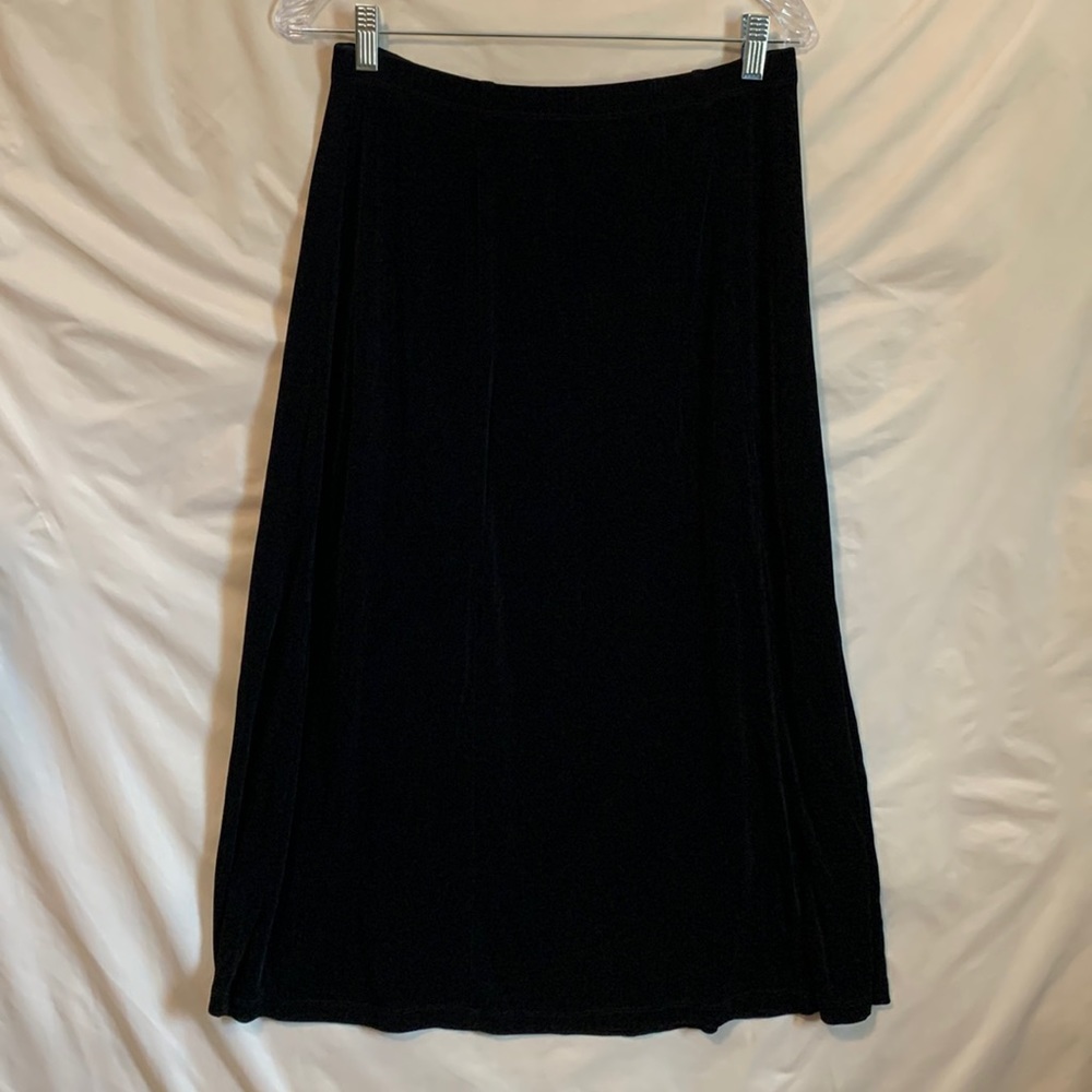 Coldwater Creek BLACK MAXI SKIRT Size Petite Large